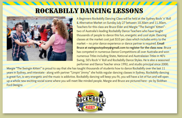 Rocknroll markets dance classes